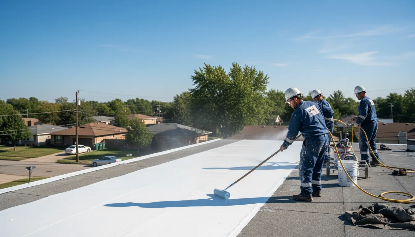Commercial roof coating in Grandfalls, TX near me